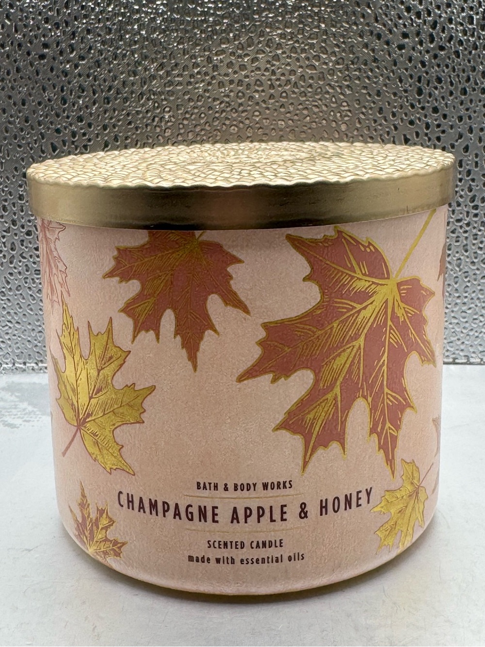 Bath & Body Works Champagne Apple & Honey 3 Wick Candle